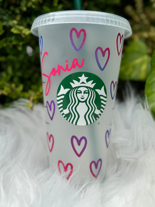 Personalised Official Starbucks ‘Hearts Galore’